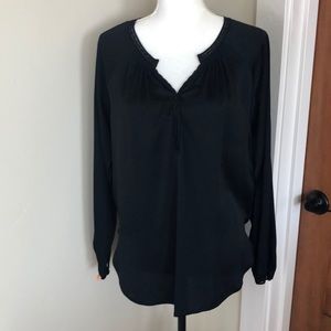 Vince Black Silk and Spandex top